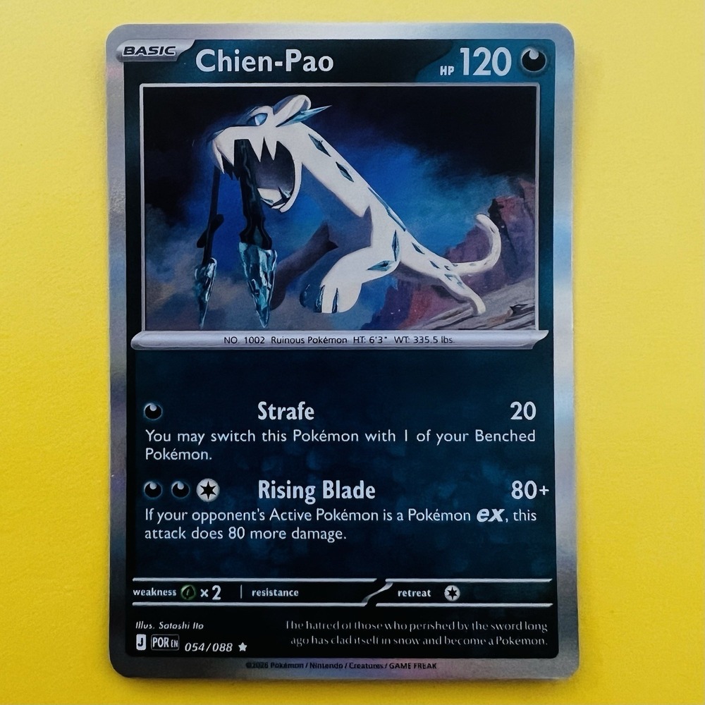 Chien-Pao 054/088‎ Holo Rare Pokémon TCG: Perfect Order English Card NM